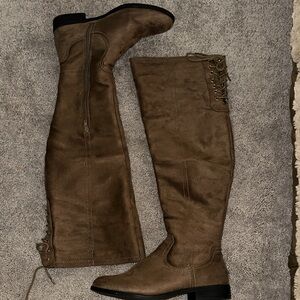Stylish Tan Over-the-Knee Women's Boots
